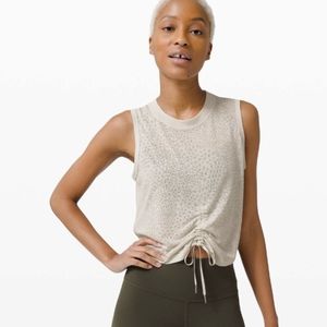Lululemon Cinch Me Up Front Tank *Veil Dune